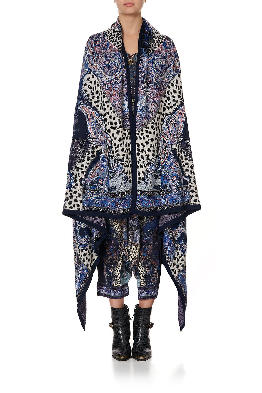 KNIT JACQUARD BLANKET FESTIVAL EXPRESS