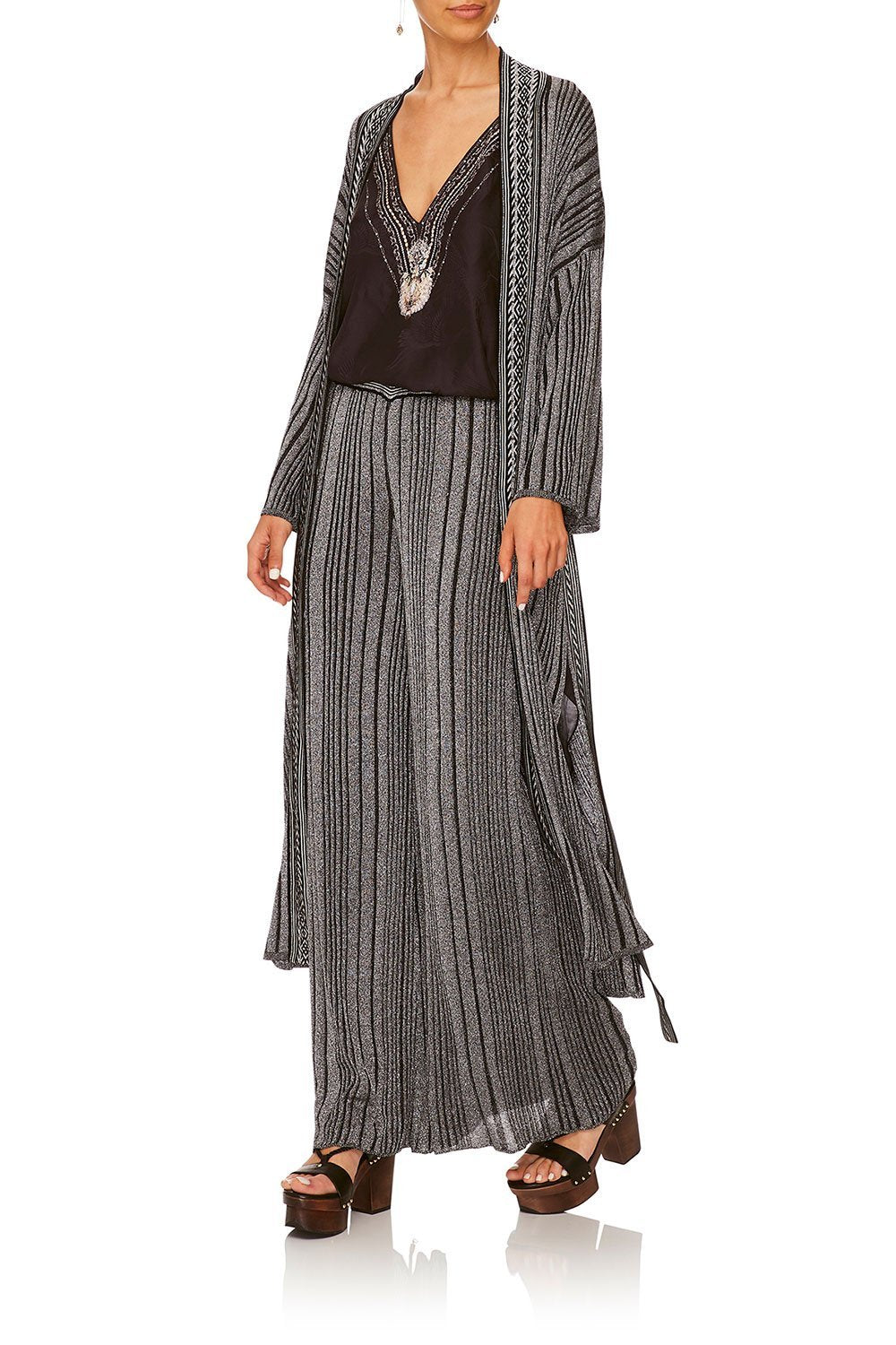 CAMILLA WILD MOONCHILD KNIT LAYERING PIECE W CROPPED SLEEVE