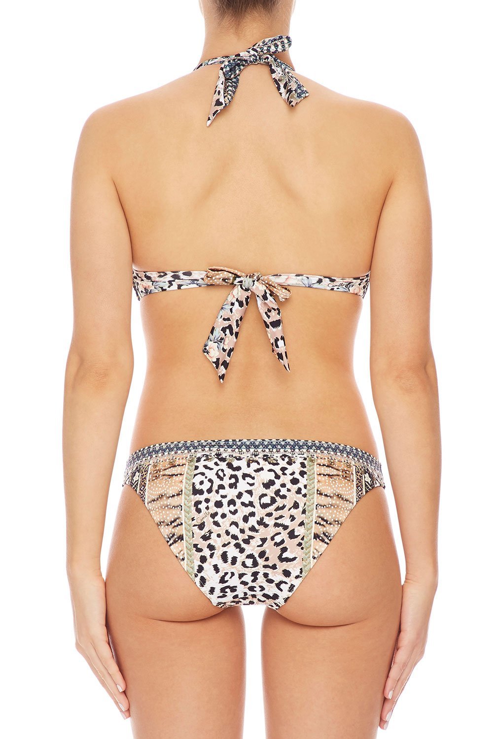 CAMILLA KNOT FRONT HALTER TOP MOTO MAIKO