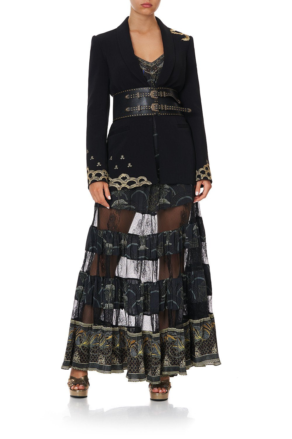 LACE PANEL DRESS WISE WINGS