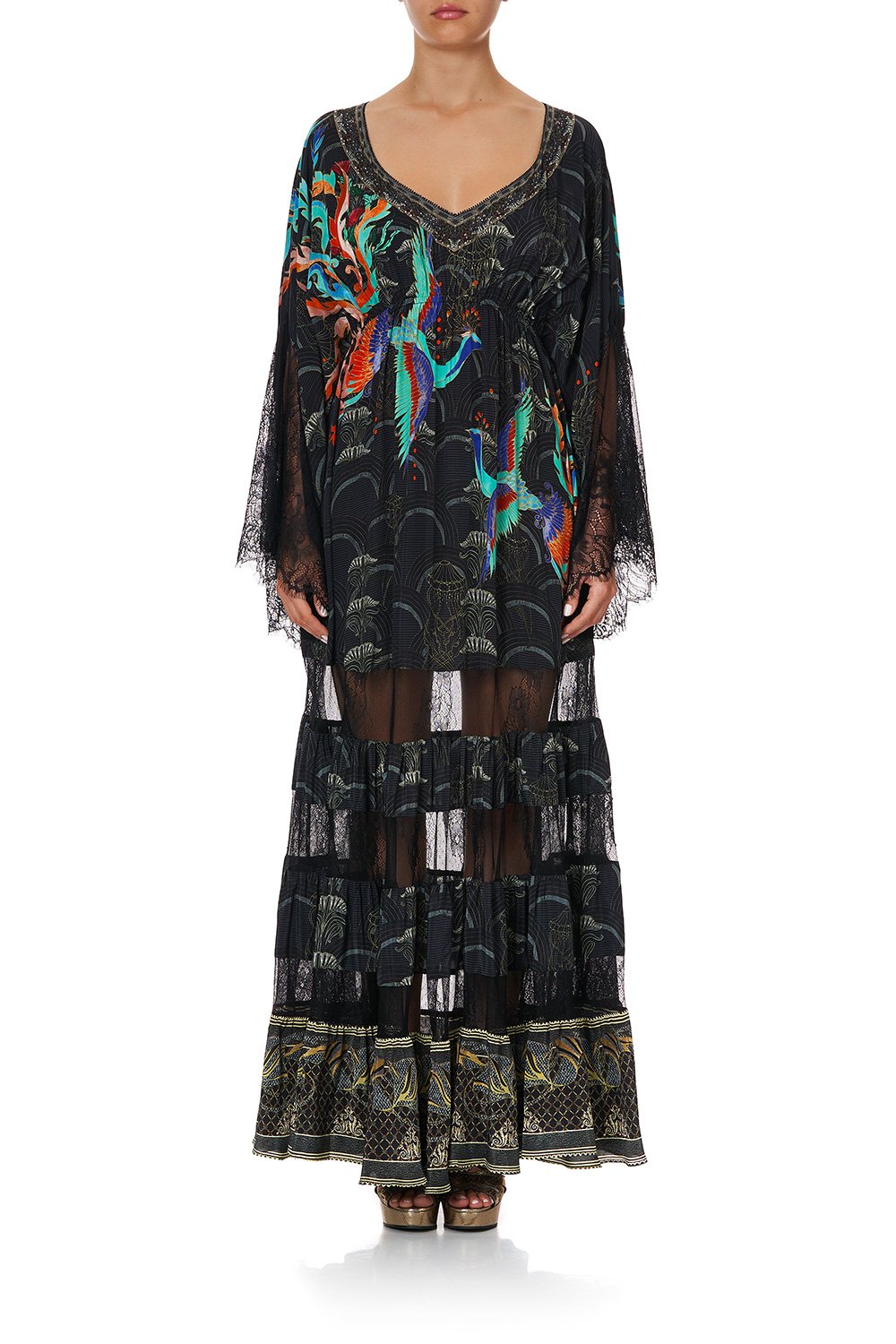 LACE PANEL DRESS WISE WINGS