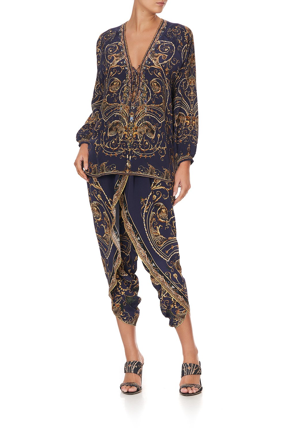 LACE UP BLOUSE SEVEN DAY WEEKEND