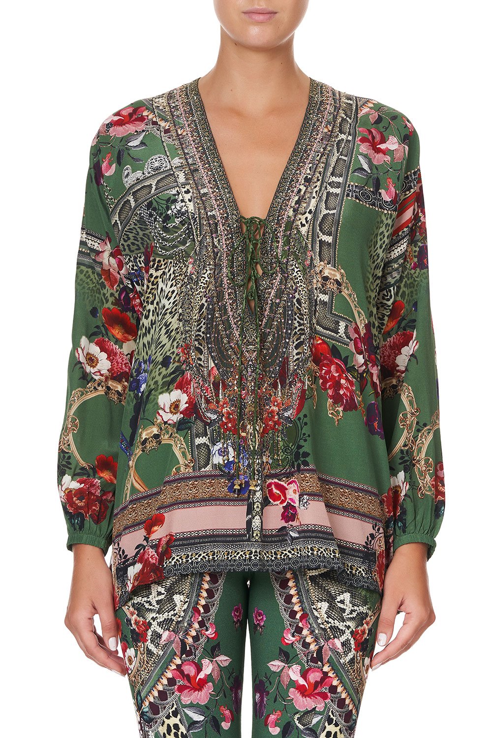 LACE UP BLOUSE TALES OF TIME