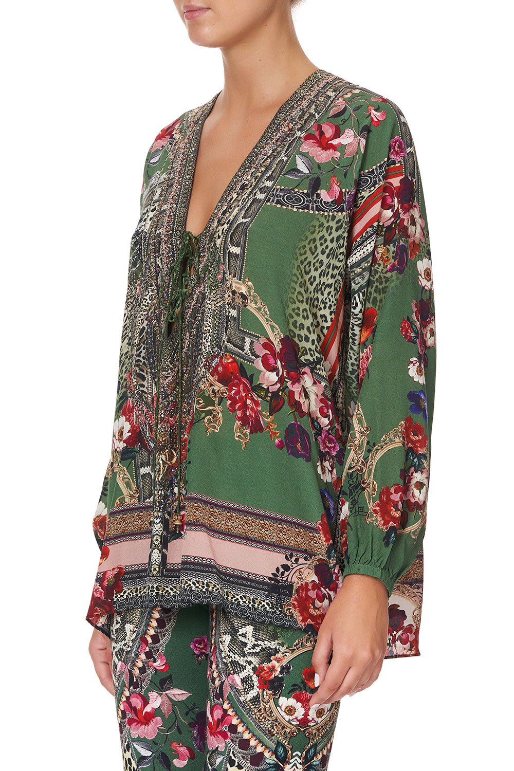 LACE UP BLOUSE TALES OF TIME