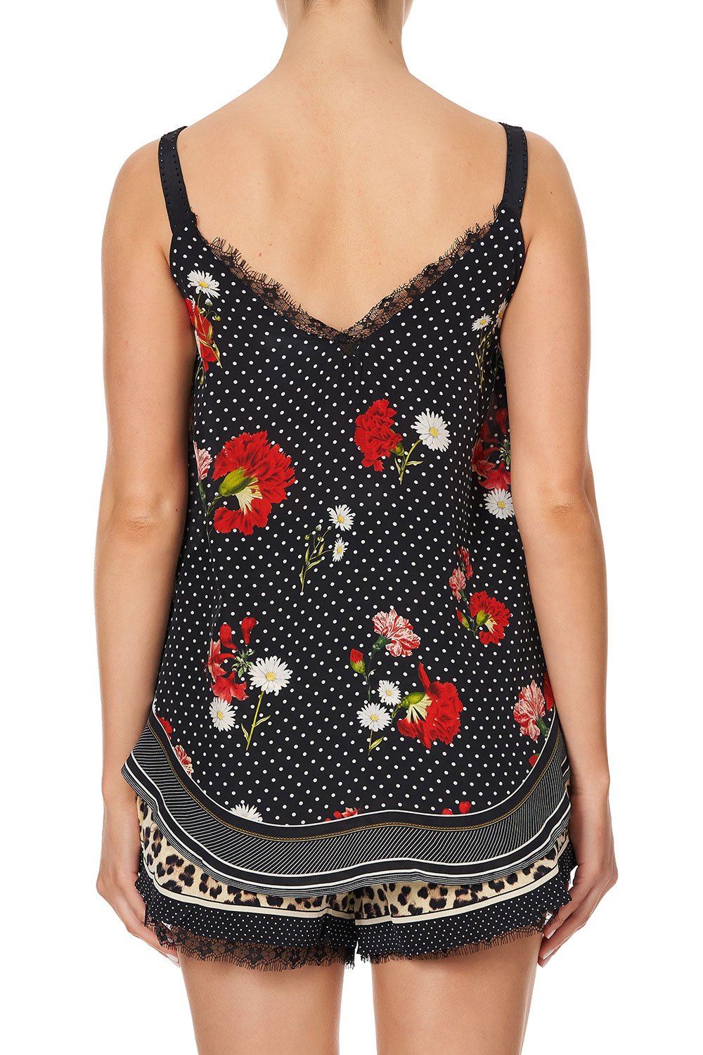 LACE UP EYELET CAMI COASTAL PARISIENNE