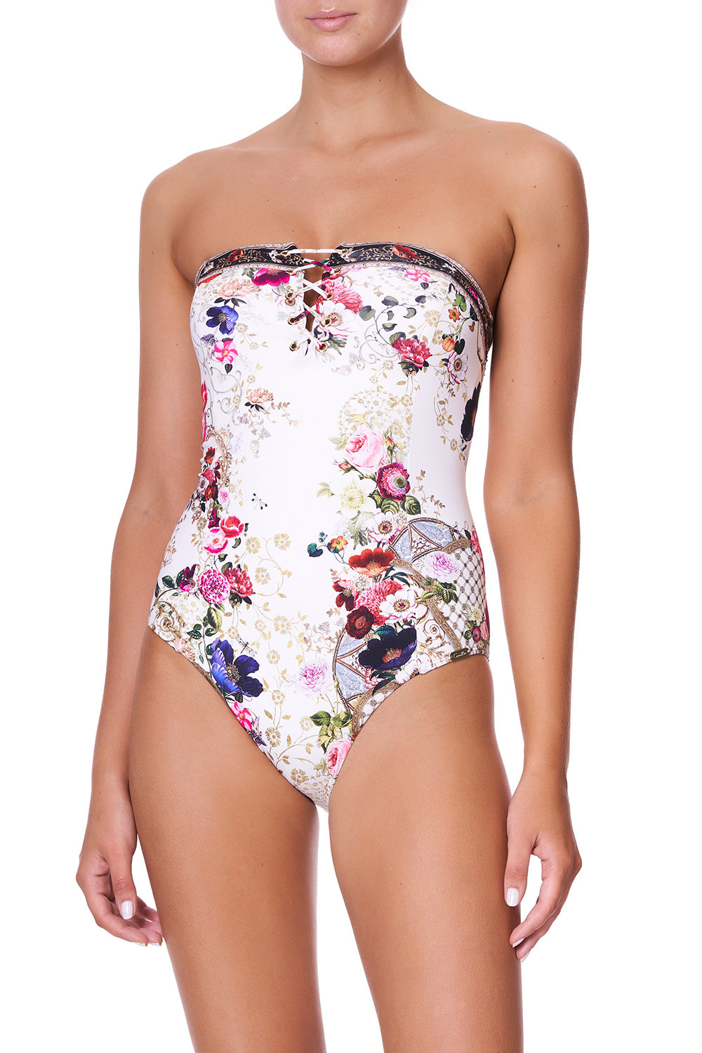 LACE UP FRONT BANDEEU ONE PIECE FAIRY GODMOTHER