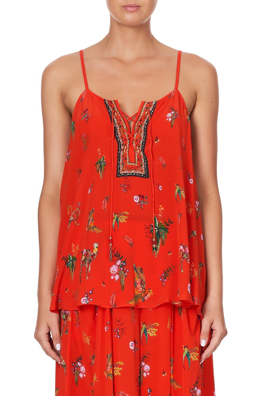 LACE UP FRONT CAMI CINEMA PARADISO