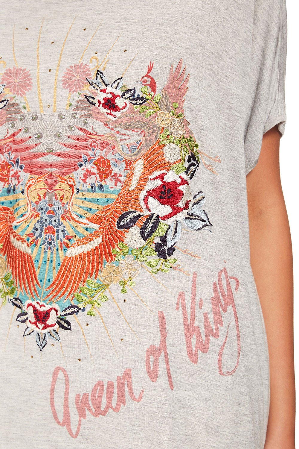 CAMILLA LADY LABRYINTH LOOSE FIT ROUND NECK TEE