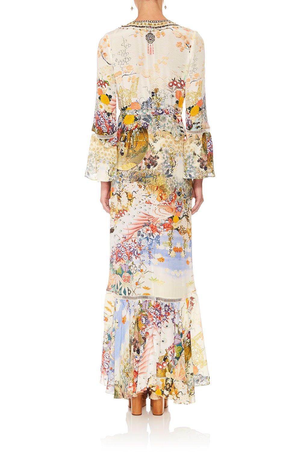 LADY LABYRINTH LONG SLEEVE WRAP DRESS