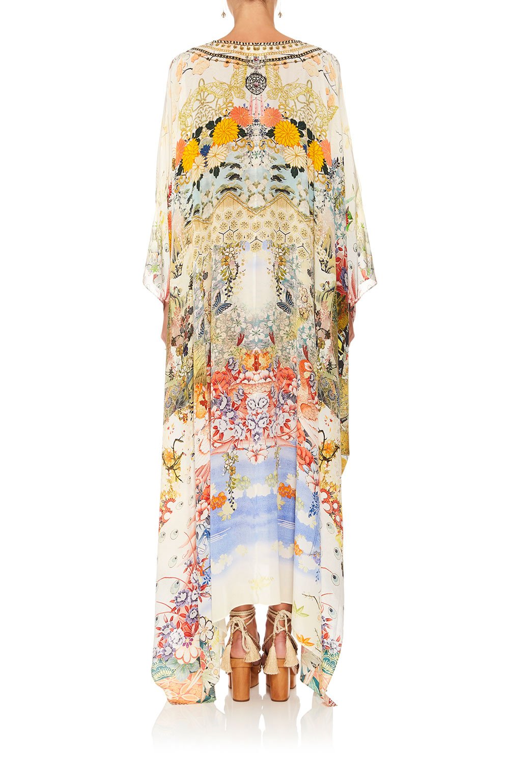 CAMILLA LADY LABYRINTH SPLIT FRONT & SLEEVE KAFTAN
