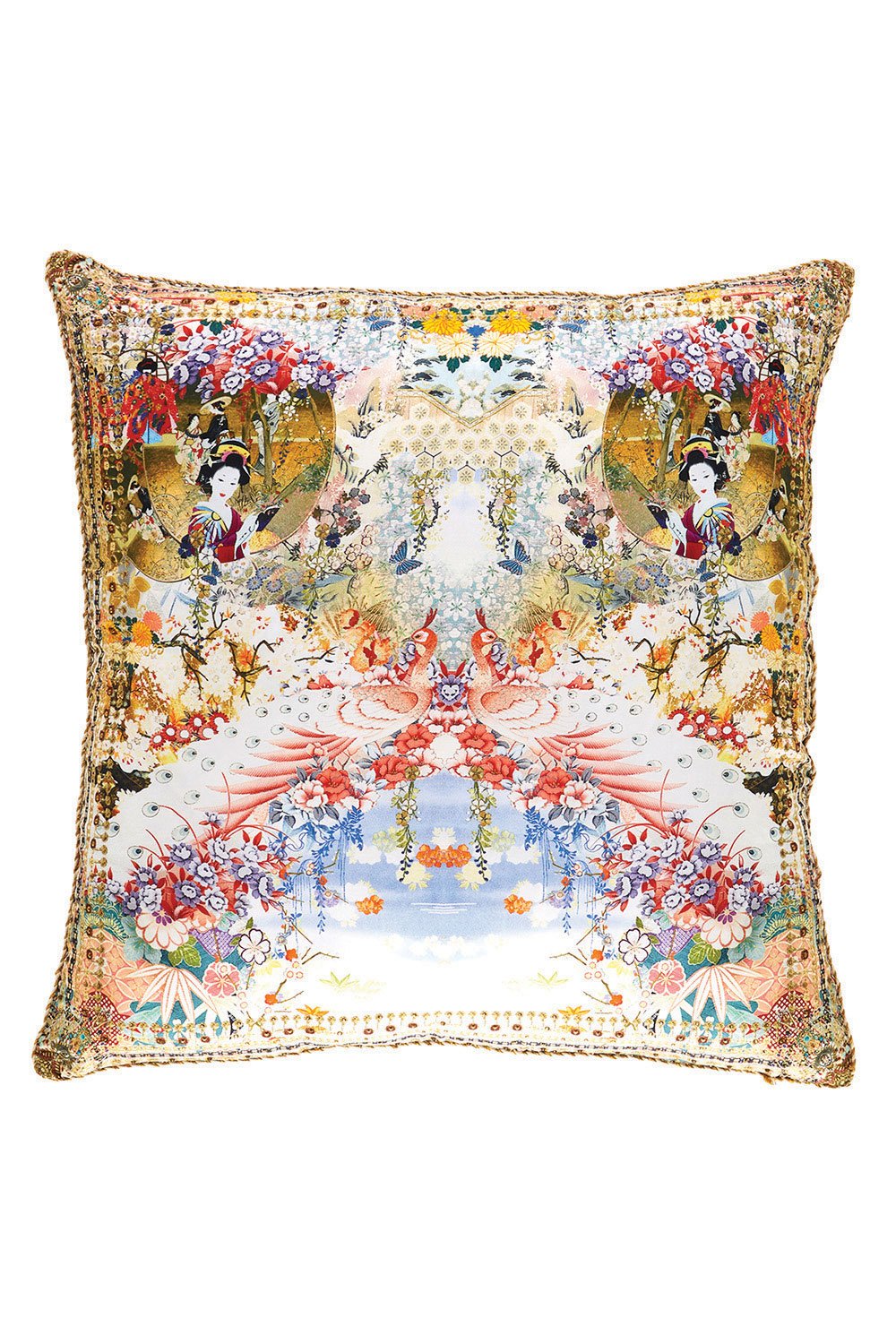CAMILLA LADY LABYRINTH LARGE SQUARE CUSHION