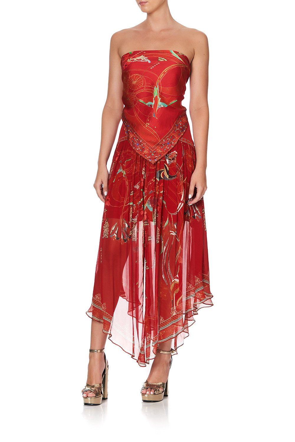 LARGE SQUARE SCARF FORBIDDEN FRUIT