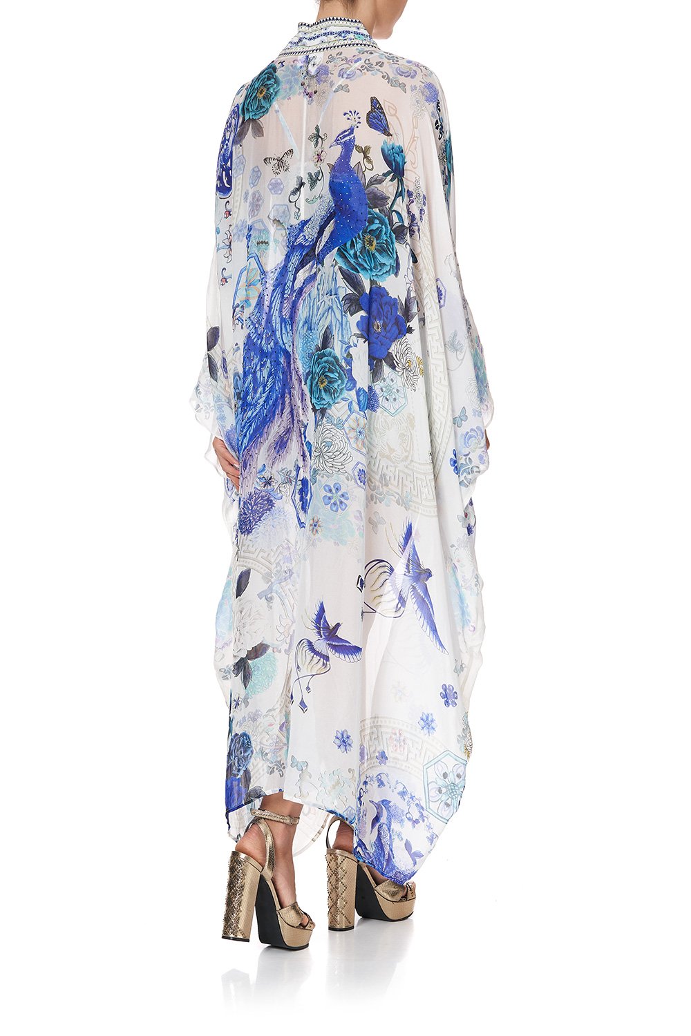 LAYER WITH KIMONO COLLAR WHITE SIDE OF THE MOON