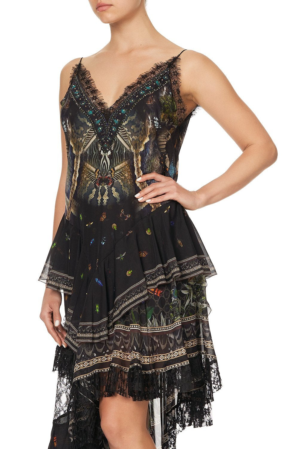 LAYERED ASYMMETRICAL DRESS MATERNAL INSTINCT