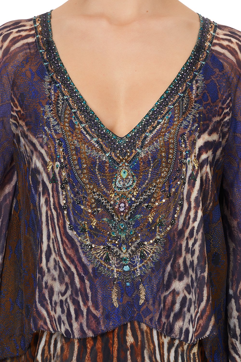 LAYERED FRILL SHORT DRESS KOMODO QUEEN