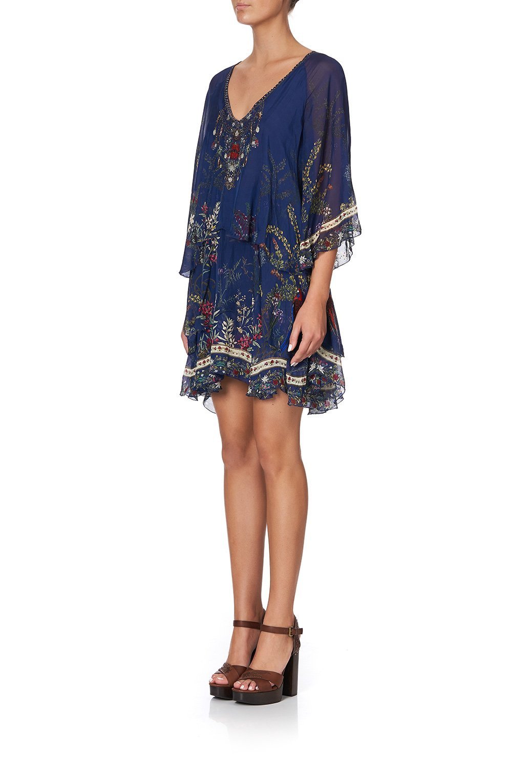 LAYERED FRILL SHORT DRESS WINGS IN ARMS