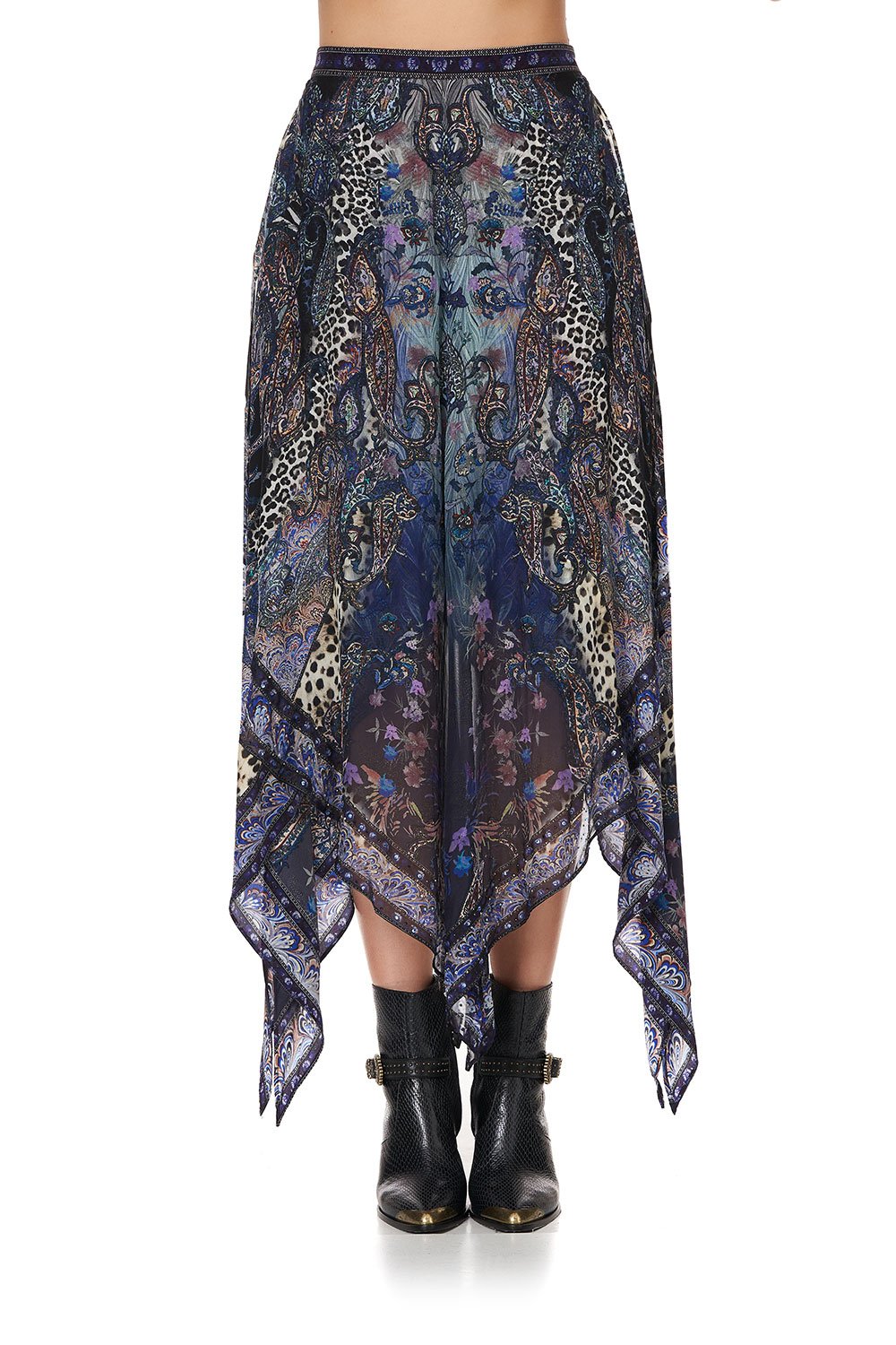 LAYERED MIDI SKIRT FESTIVAL EXPRESS