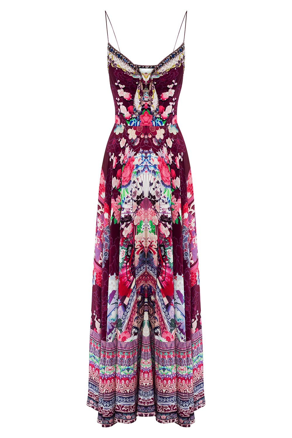 CAMILLA LITTLE OSAKA GIRL LONG DRESS W TIE FRONT