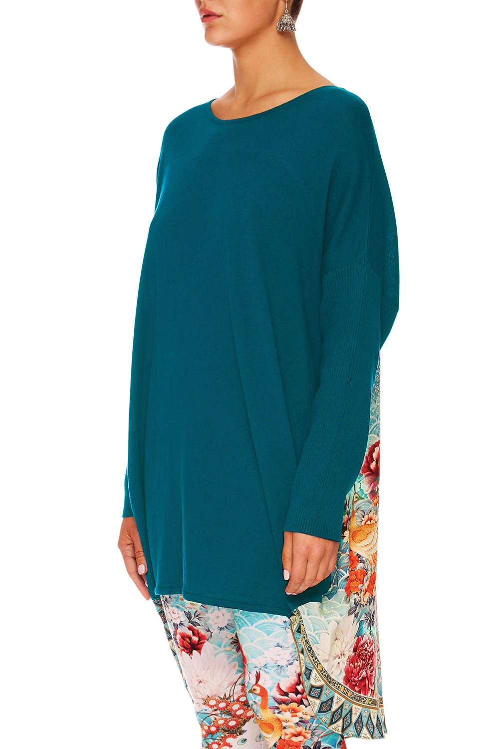 HER HEIRLOOM LONG SLEEVE JUMPER W PRINT BACK