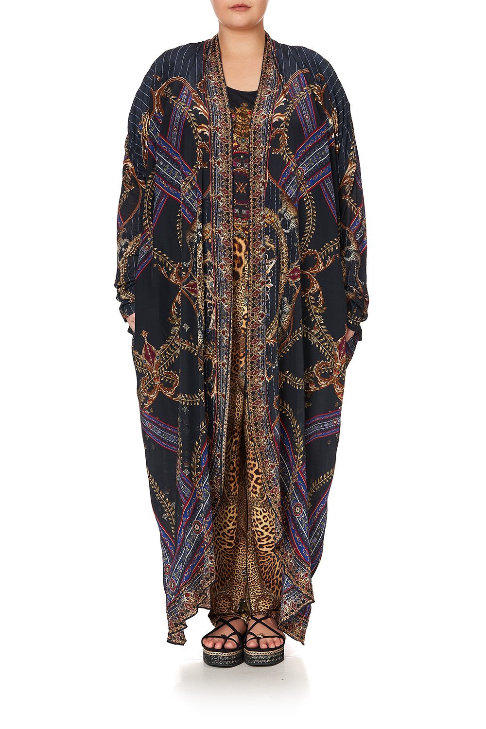 LONG CASUAL JACKET WITH POCKETS DINING HALL DARLING