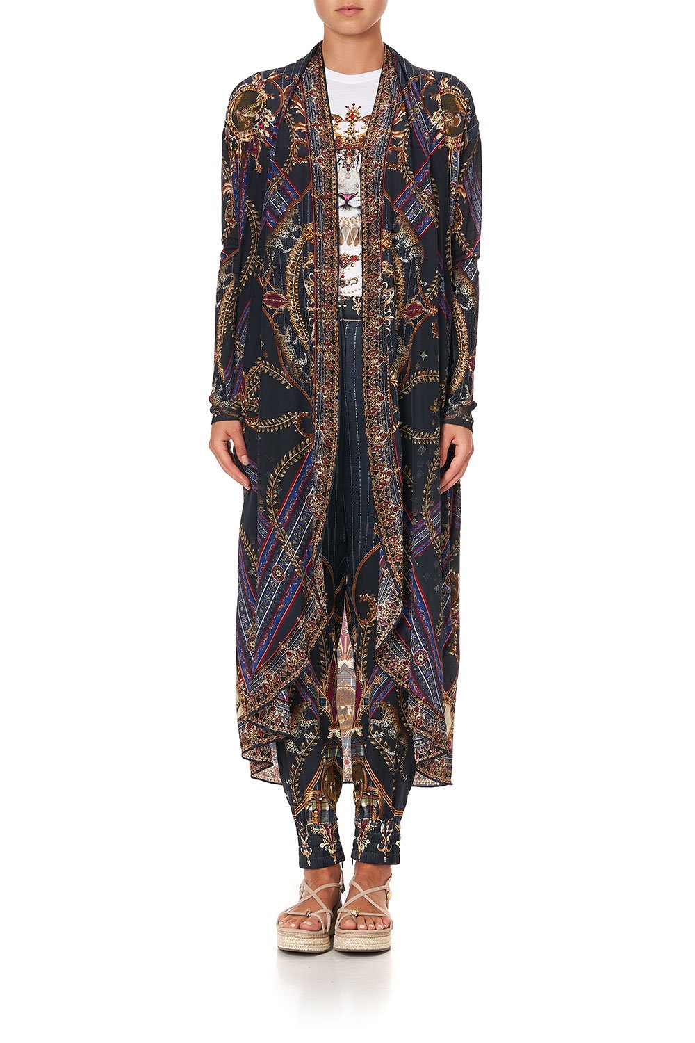 LONG CASUAL JACKET WITH POCKETS DINING HALL DARLING