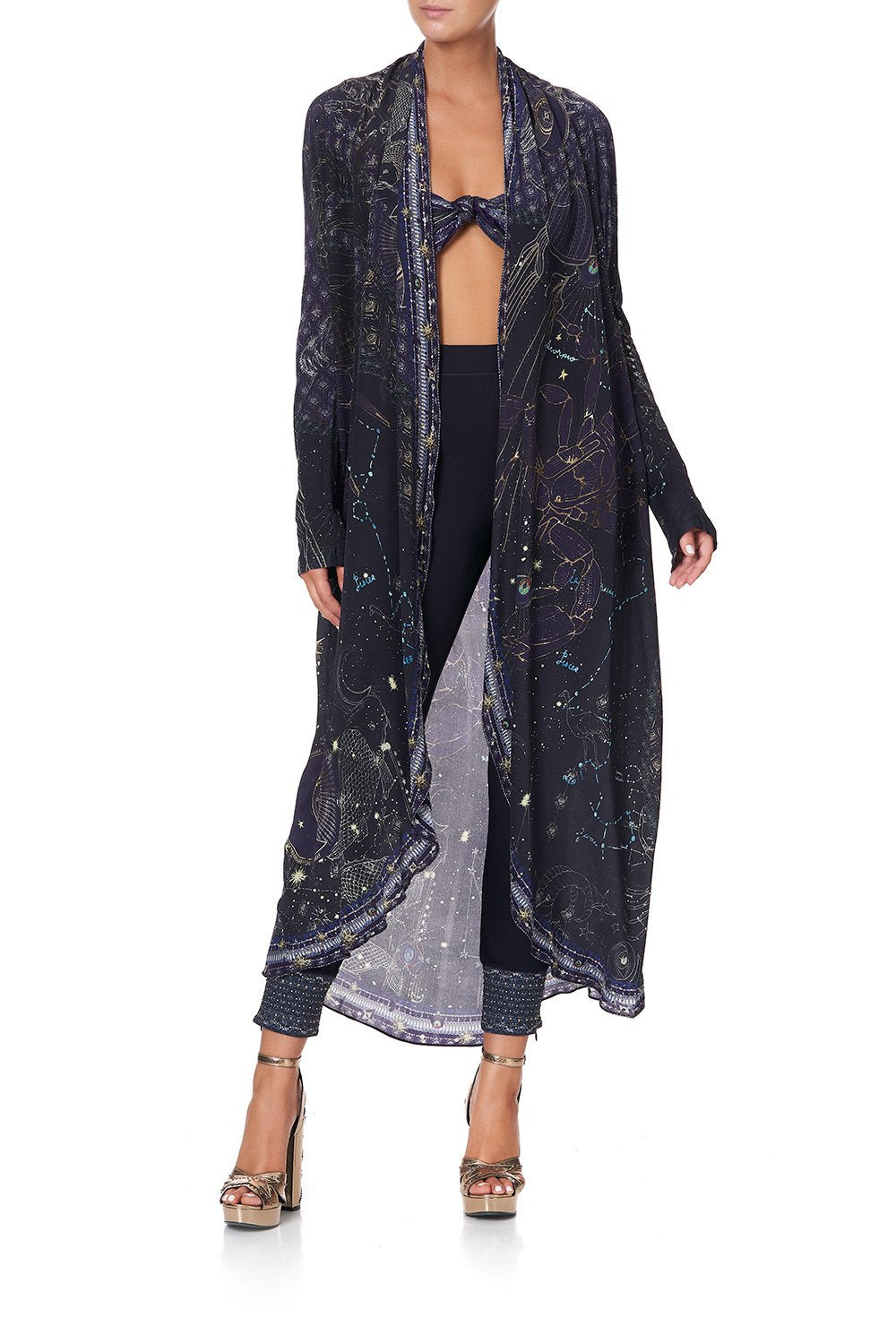 LONG CASUAL JACKET WITH POCKETS ITS A SIGN