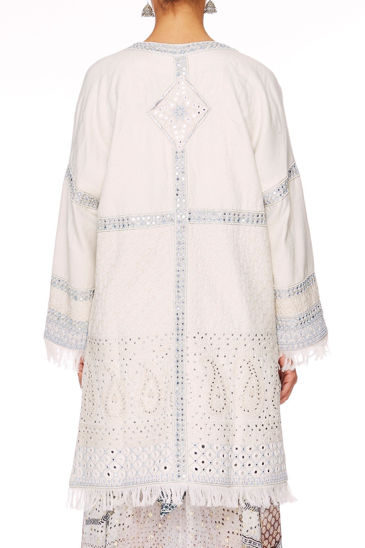 BREAKFAST WITH SILVIA LONG COAT W SPLITS