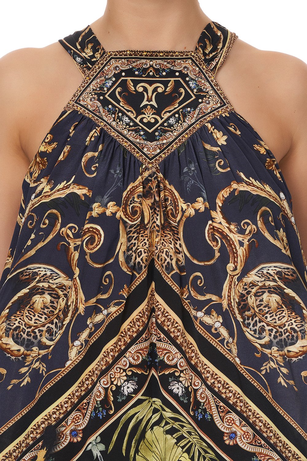 LONG DRESS WITH HALTER NECKLINE SEVEN DAY WEEKEND