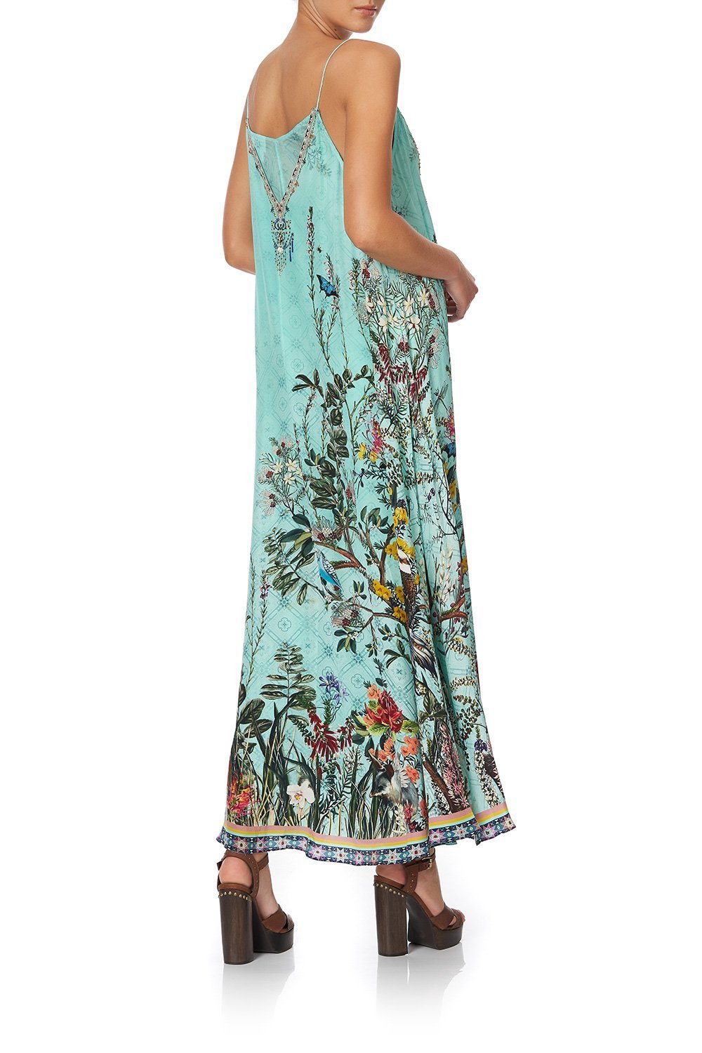 LONG DRESS WITH SHEER UNDERLAY MILLAS BACKYARD
