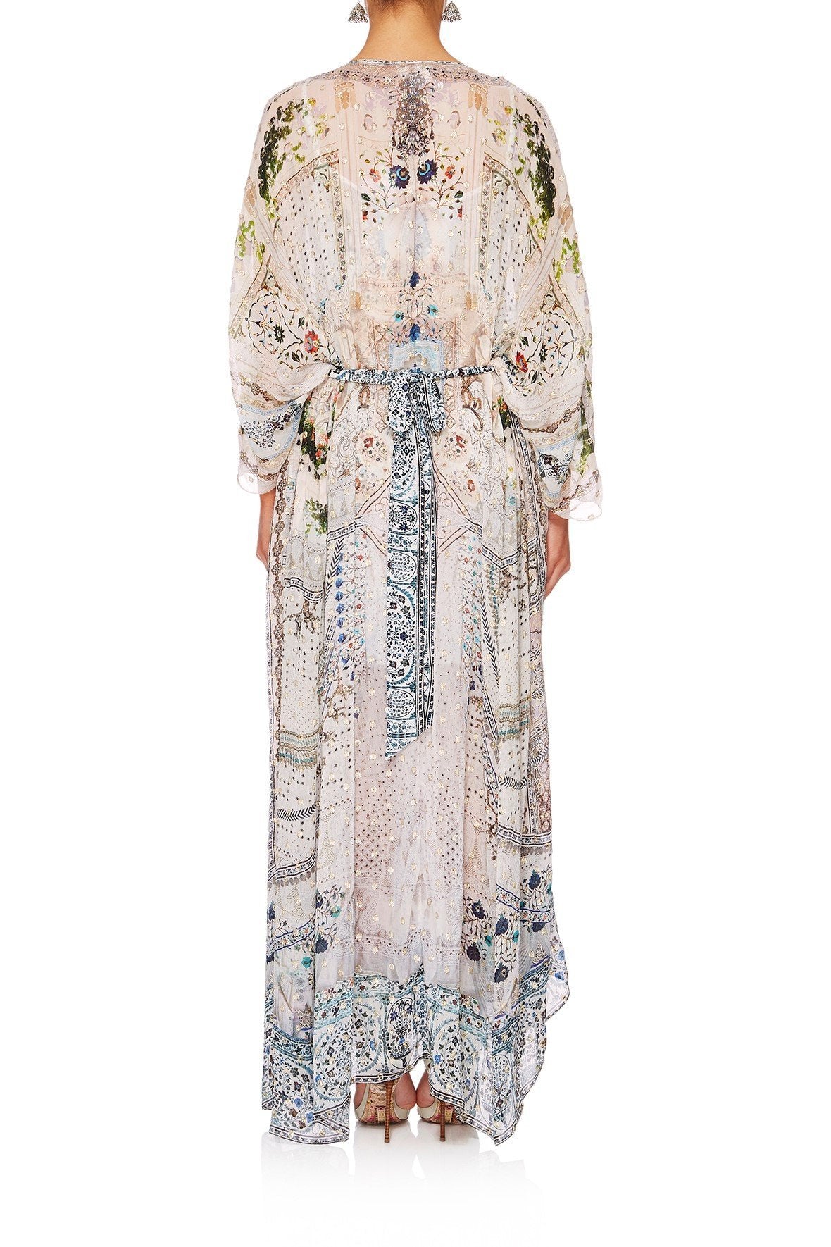 BREAKFAST WITH SILVIA LONG KAFTAN W WAISTBAND