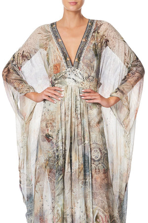 LONG KAFTAN WITH WAISTBAND LETTERS FROM HILDA