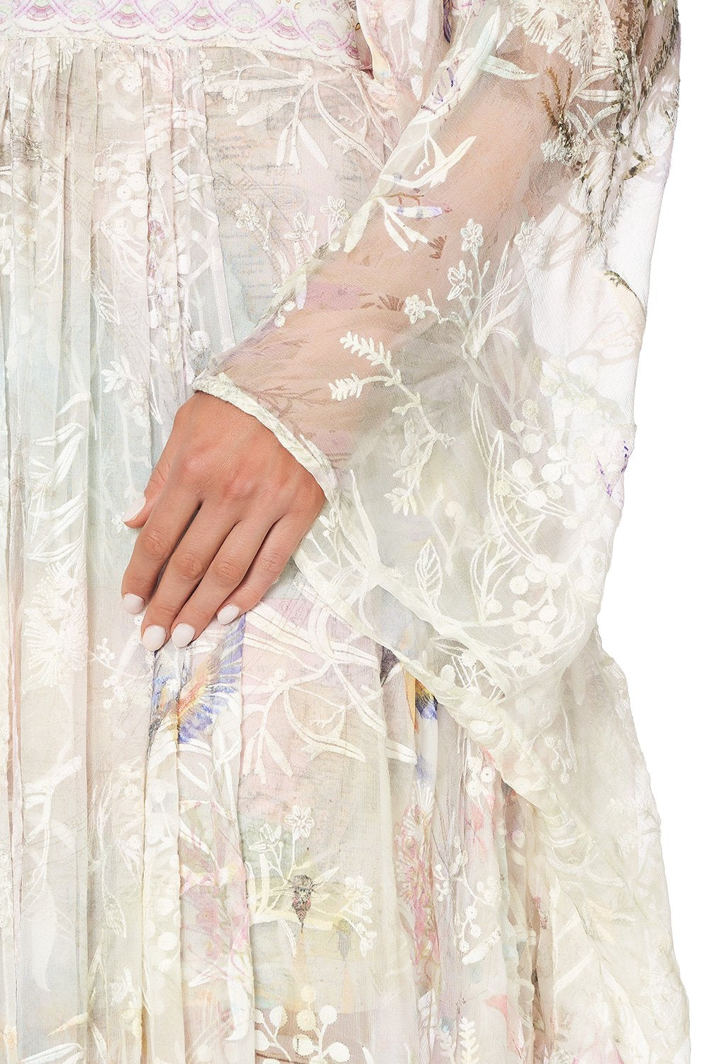 LONG KAFTAN WITH WAISTBAND MERMAID MILLA