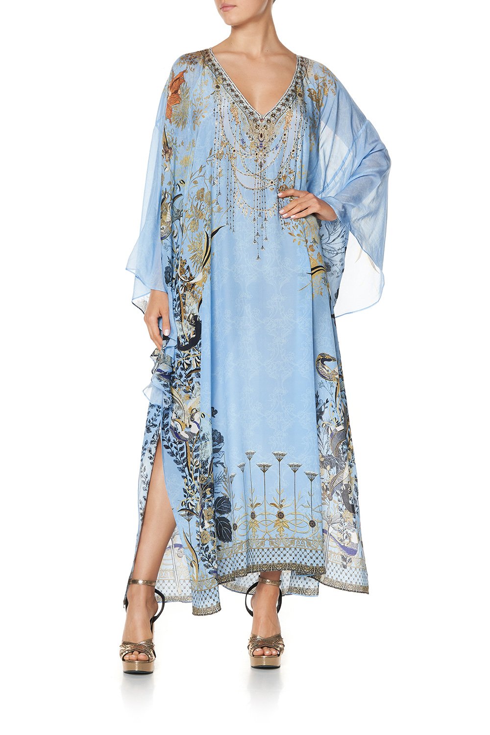 LONG RAGLAN SLEEVE FLARED KAFTAN FAIRY FOUNTAIN