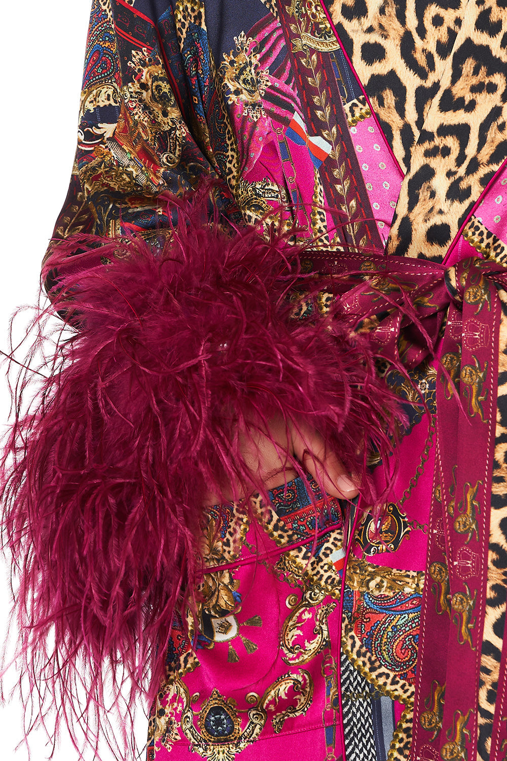 LONG ROBE WITH FLARED SLEEVE DINING HALL DARLING