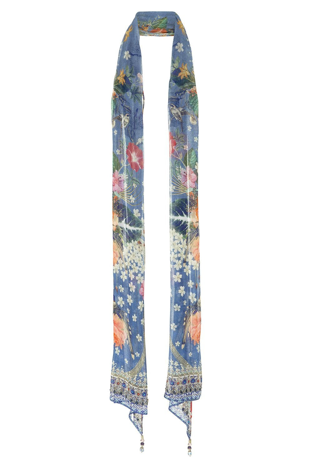 CAMILLA FARAWAY FLORALS LONG SCARF