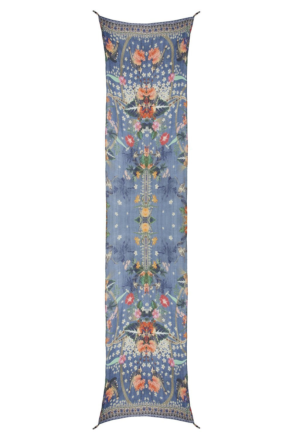 CAMILLA FARAWAY FLORALS LONG SCARF
