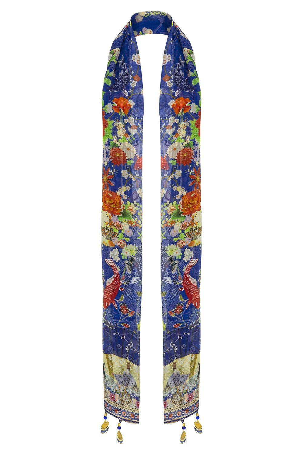 CAMILLA LONG SCARF PLAYING KOI