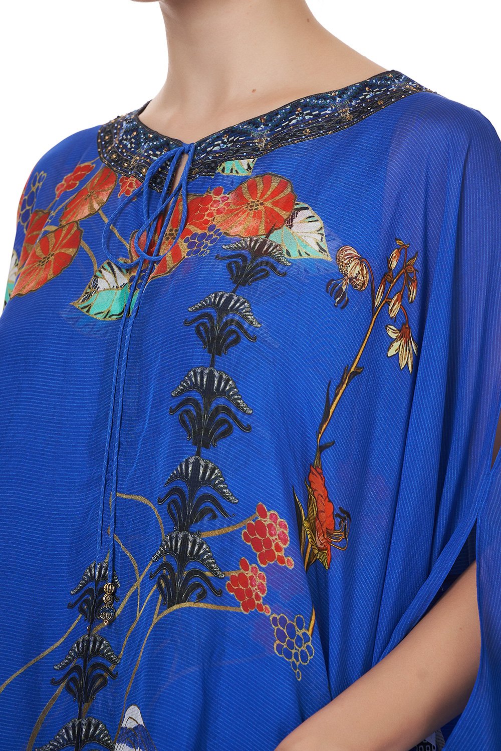 LONG SHEER OVERLAY DRESS TREE OF LIFE