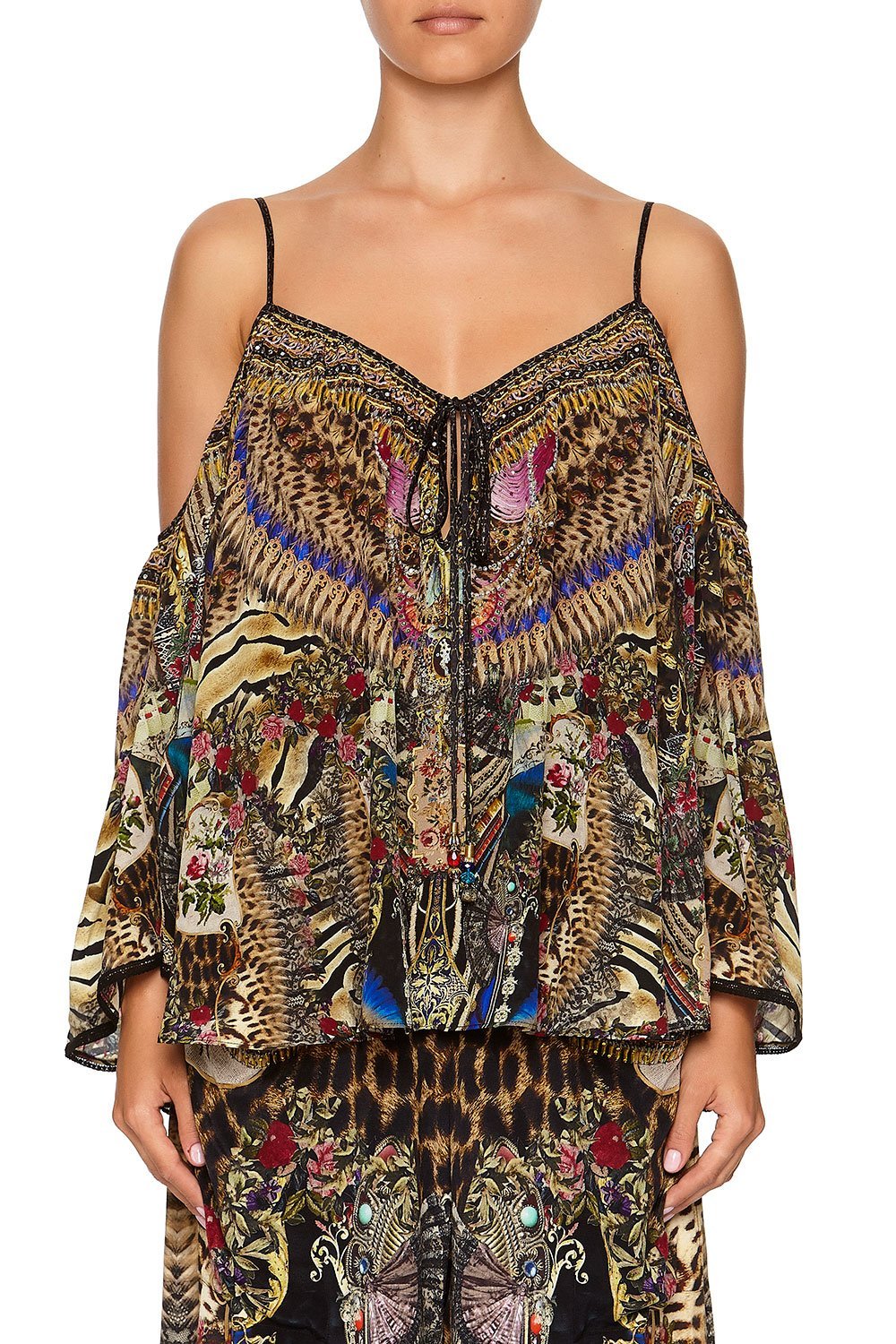 LONG SLEEVE DROP SHOULDER TOP STRONGER TOGETHER