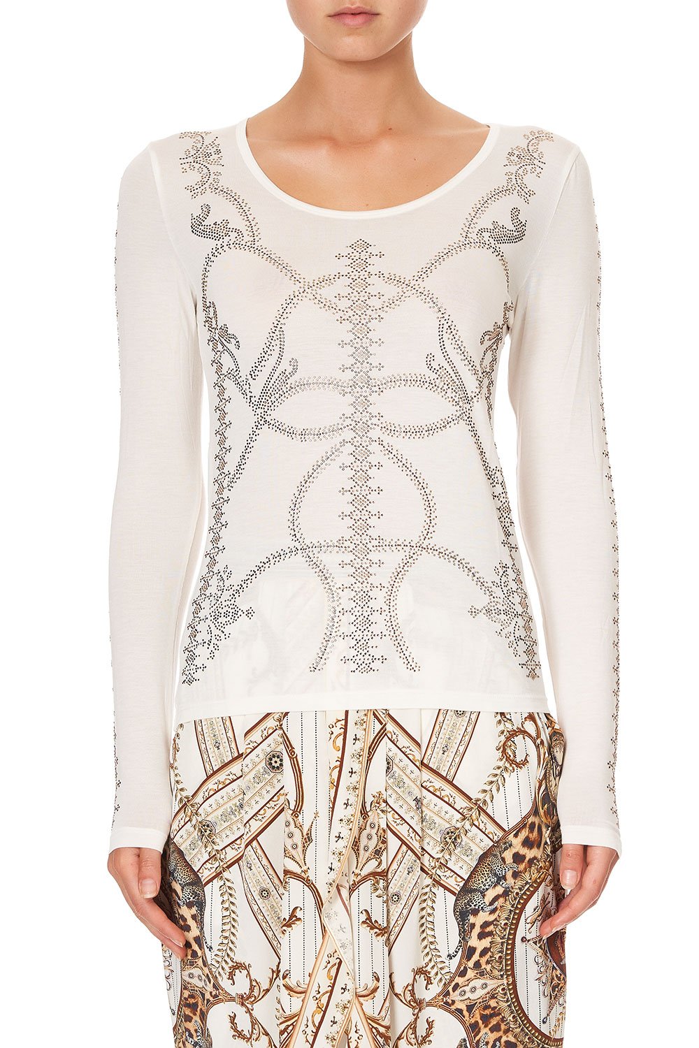 LONG SLEEVE FITTED TOP LADY LODGE