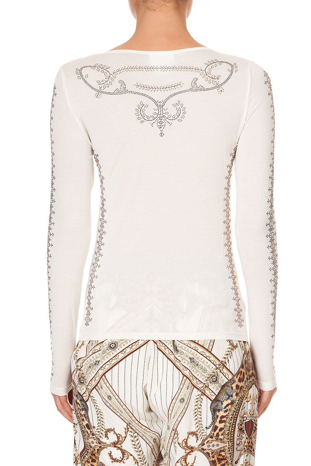 LONG SLEEVE FITTED TOP LADY LODGE