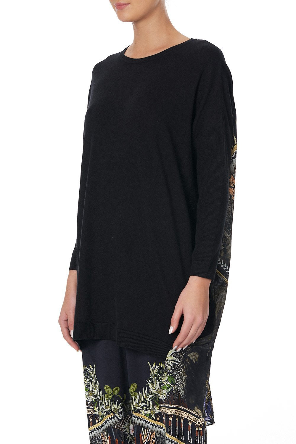 LONG SLEEVE JUMPER WITH PRINT BACK BOTANICAL CHRONICLES