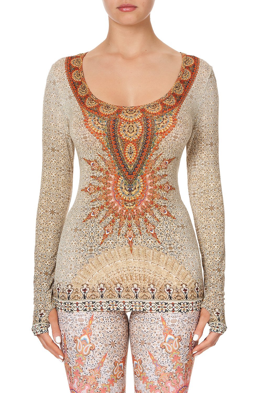 LONG SLEEVE TOP WITH THUMBHOLE TALITHA