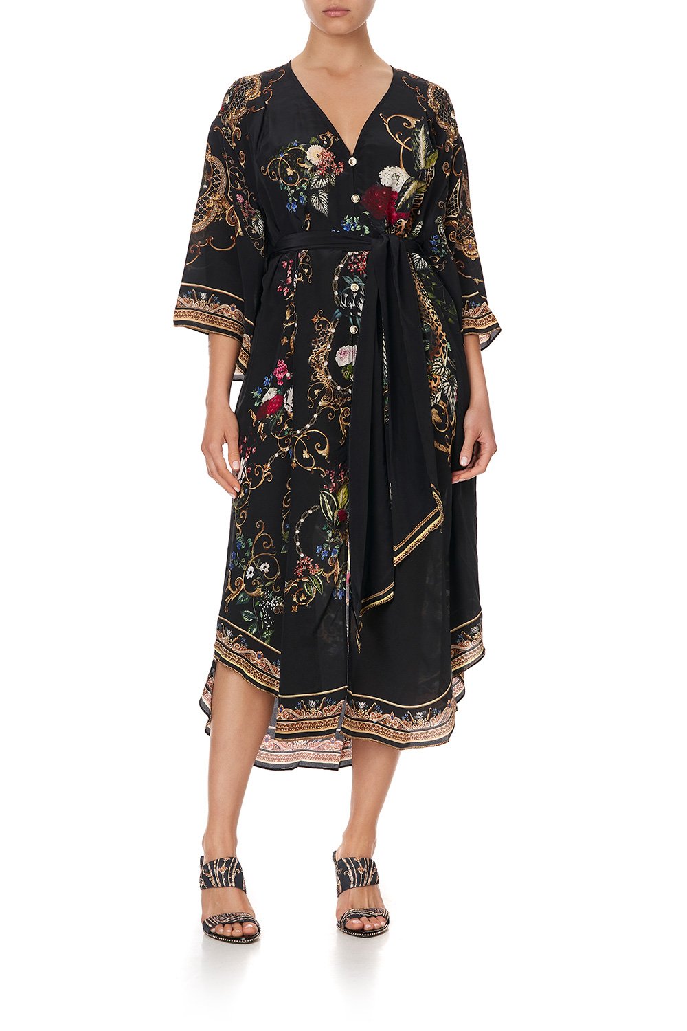 LOOSE BUTTON THROUGH DRESS STUDIO 54