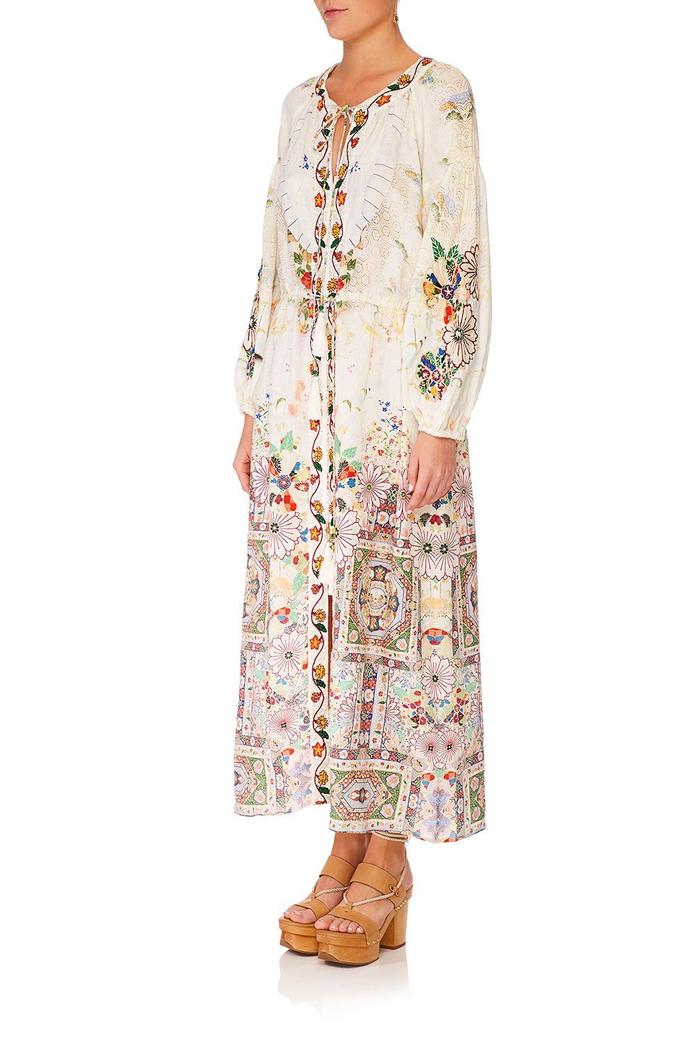 CAMILLA TIME AFTER TIME LOOSE FIT DRESS W TIES