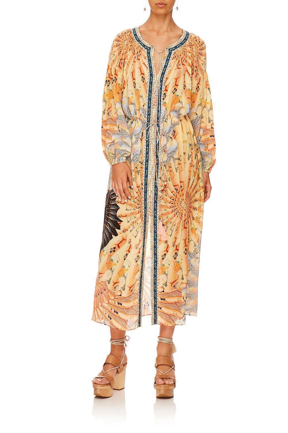 CAMILLA FOR THE FANS LOOSE FIT DRESS W TIE WAIST