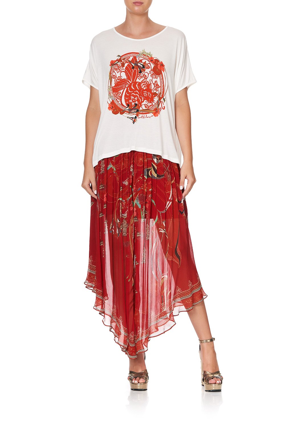 LOOSE FIT ROUND NECK TEE FORBIDDEN FRUIT