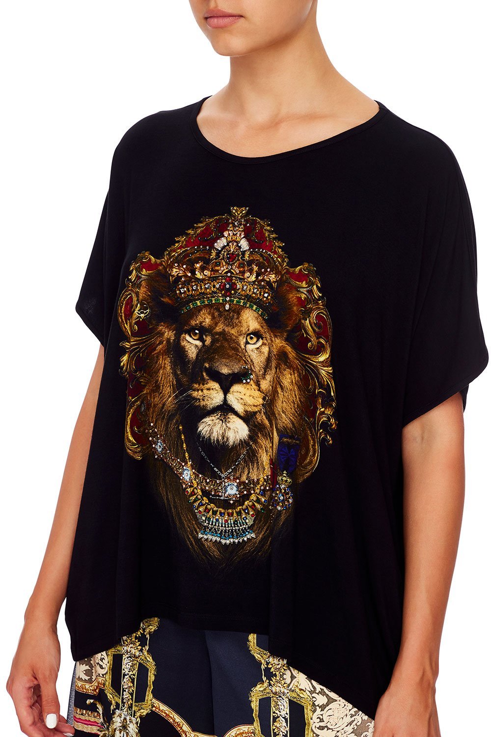 LOOSE FIT ROUND NECK TEE MIDNIGHT MEETING