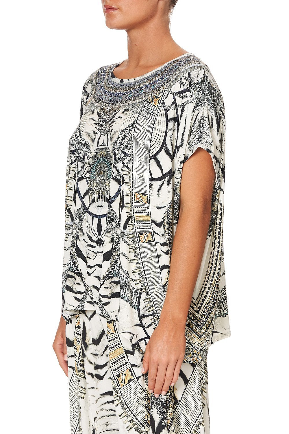 LOOSE FIT ROUND NECK TEE WILD BELLE