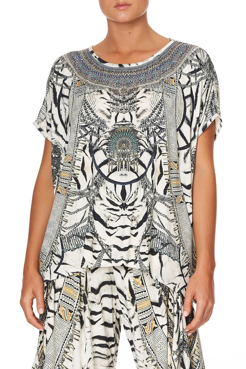 LOOSE FIT ROUND NECK TEE WILD BELLE